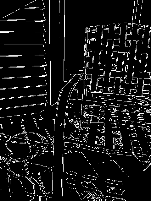 Canny edge detection image