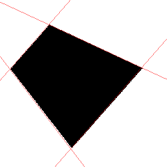 Hough transform line detection